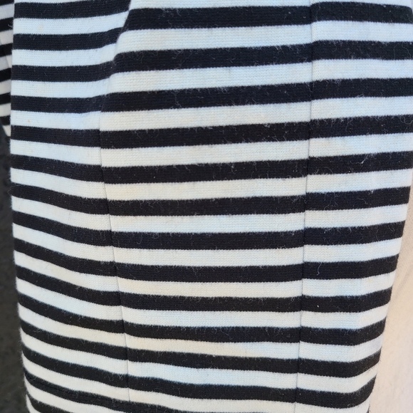 Zara black and white stripped strapless tube dress. - Picture 8 of 8